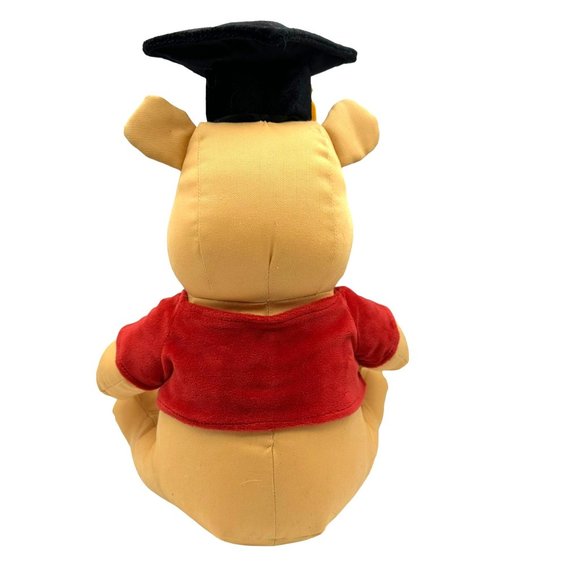 Winnie the Pooh Disney Store Exclusive Graduate Grad Twill Plush 14" Plush Stuff - Picture 3 of 12